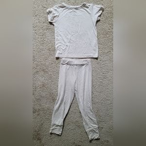 Birdie Bean Beige Two Piece Pajama Bamboo